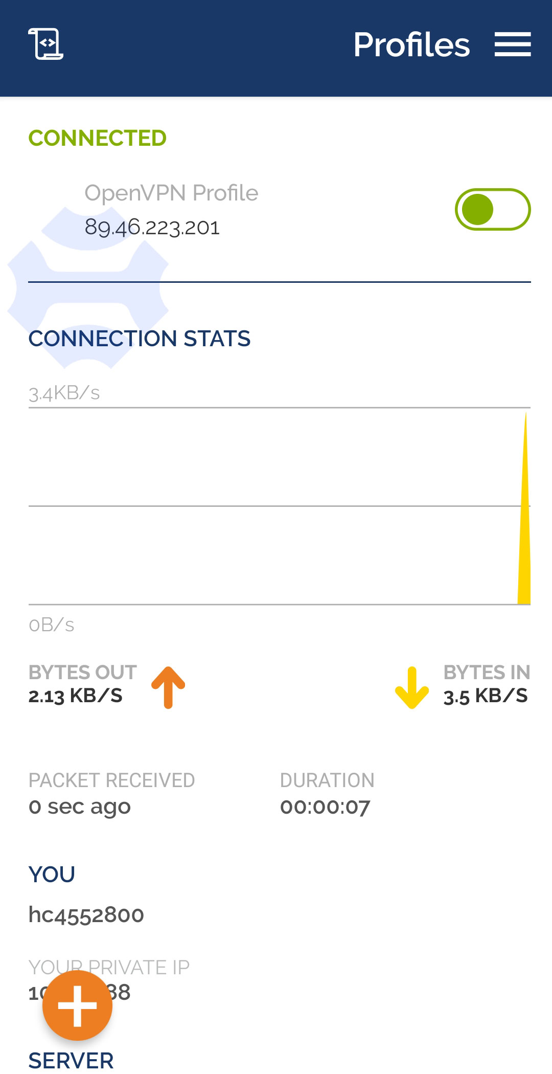 اتصال موفق در openVpn